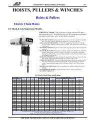Electric Hoists - ALP Industries Inc.
