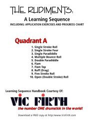 Rudiment Learning Sequence: Quadrant A