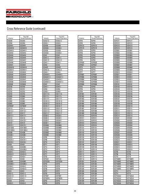 Fairchild cross ref.pdf - Matthieu Benoit