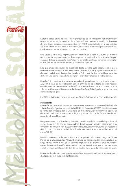 Informe 2001 - Coca-Cola
