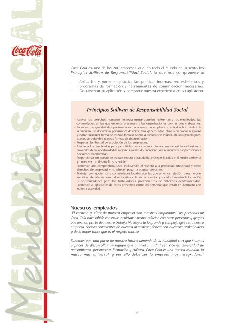 Informe 2001 - Coca-Cola