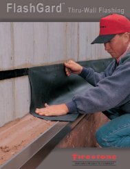 Firestone's FlashGard Thru-Wall Flashing is a - Firestone Specialty ...