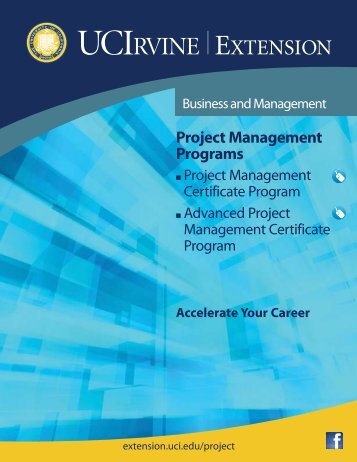 Project Management Programs - UC Irvine Extension - University of ...