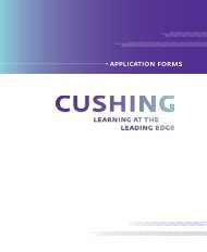 application forms - Cushing Academy