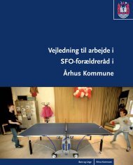 Vejledning til arbejde i SFO-forÃ¦ldrerÃ¥d i Ãrhus Kommune - Aarhus.dk