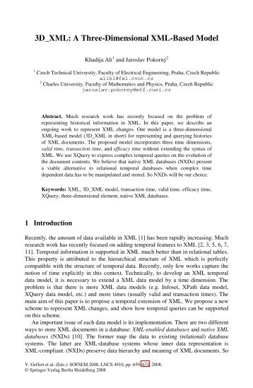 3D_XML: A Three-Dimensional XML-Based Model - IA