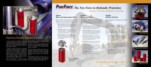 The New Force in Hydraulic Protection - Baldwin Filters