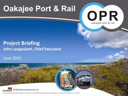 Oakajee Port & Rail â The Vision - Transfield Worley
