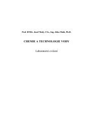 CHEMIE A TECHNOLOGIE VODY LaboratornÃƒÂ­ cviÃ„ÂenÃƒÂ­