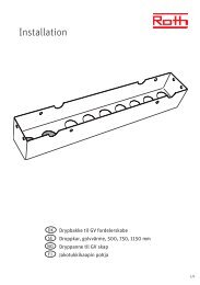 Installation - Roth Nordic AB