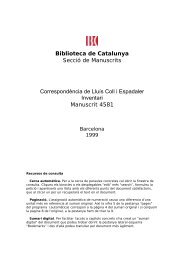 Inventari - Biblioteca de Catalunya