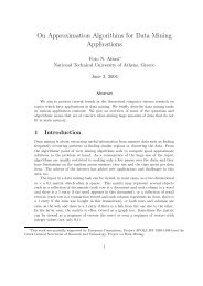 On Approximation Algorithms for Data Mining Applications - CiteSeerX