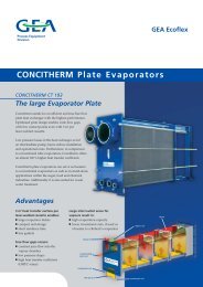 CONCITHERM Plate Evaporators - GEA Heat Exchangers