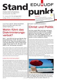 Christ und Politik - EDU Schweiz