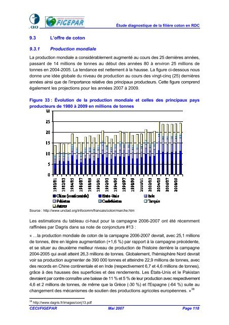 ÉTUDE DE LA FILIÈRE COTON EN RDC Version finale - ACP Cotton