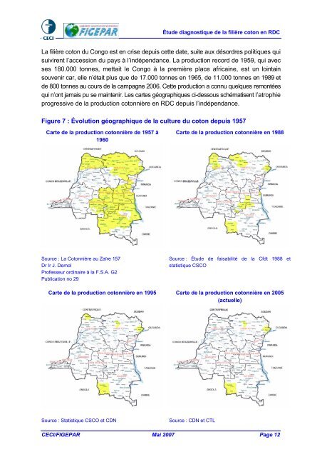 ÉTUDE DE LA FILIÈRE COTON EN RDC Version finale - ACP Cotton