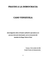 FRAUDE A LA DEMOCRACIA CASO VENEZUELA - Info Venezuela