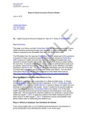 HOI Rebate Sample Notice PDF - Florida Blue