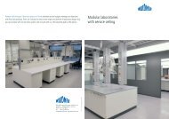 Modular laboratories with service ceiling - WALDNER ...