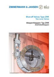 Absperrklappen Typ ZHK - Z&J Technologies GmbH