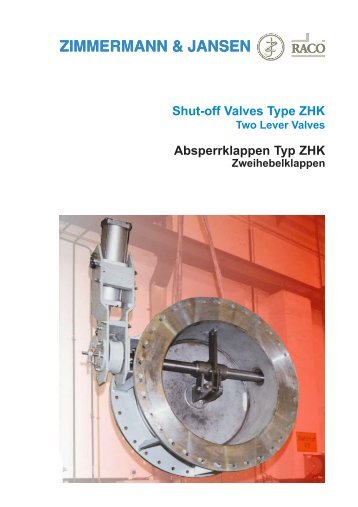 Absperrklappen Typ ZHK - Z&J Technologies GmbH