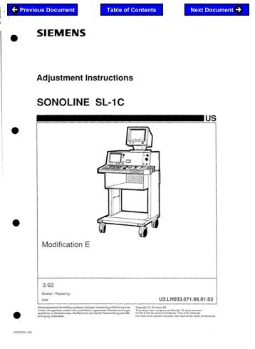 SONOLINE SL-1 C