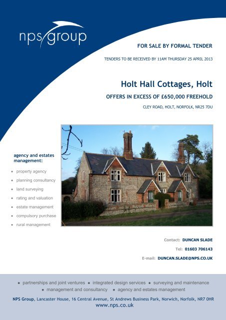 Holt Hall Cottages Holt Norfolk Nps