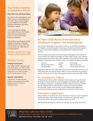 Regular Education and Preschool Transition to Kindergarten