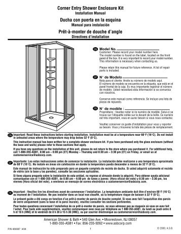Corner Entry Shower Enclosure Kit Ducha con puerta ... - Home Depot