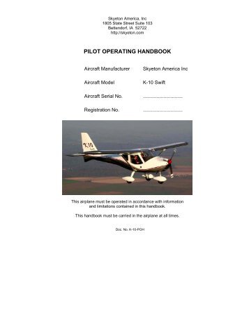 PILOT OPERATING HANDBOOK - Barnstormers