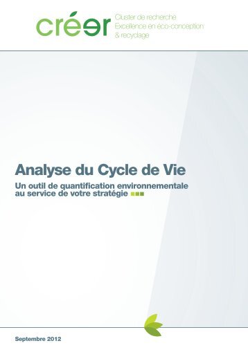 Analyse du Cycle de Vie - Cluster CREER