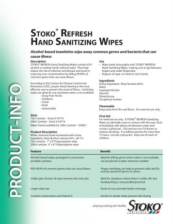 Product Information Sheet - STOKO Skin Care
