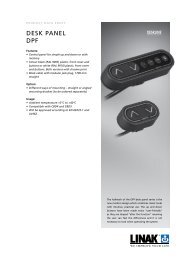 User manual linear actuators and electronics - Linak