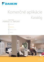 Komerčné aplikácie (Daikin) (PDF 5,6MB) - DAMPIER sro