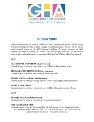 ANDREW VINER CV - Gemma Hirst Associates