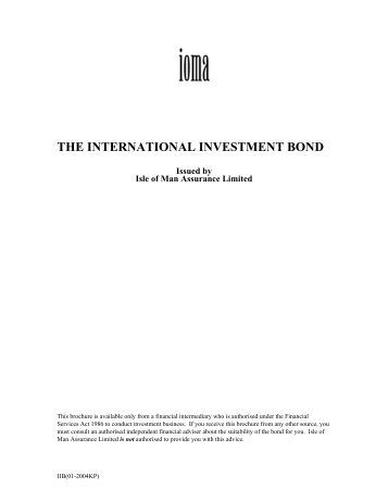 the international investment bond - IOMA Group