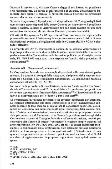 Messaggio concernente la revisione della Costituzione federale e ...