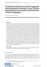 The Relationship between Hate Propaganda and Incitement to ...
