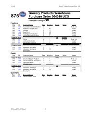 Grocery Products Warehouse Purchase Order 004010 ... - Kroger EDI