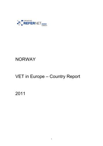 NORWAY VET in Europe â Country Report 2011 - Europa