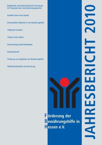 60385 Frankfurt - Förderung der Bewährungshilfe in Hessen eV