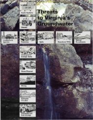 Threats to Virginia's Groundwater - Virginia Water Resources ...