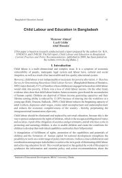 Child Labour and Education in Bangladesh - Bangladesh Online ...