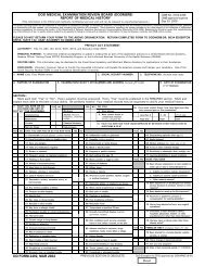 DD Form 2492, DODMERB Report of Medical History, March 2004