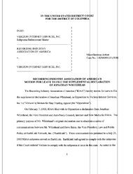 RIAA's Motion For Leave To File The Supplemental Declaration Of ...