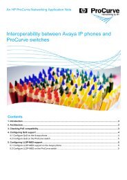 Interoperability between Avaya IP phones and ... - HP Networking