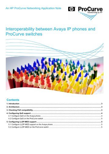 Interoperability between Avaya IP phones and ... - HP Networking