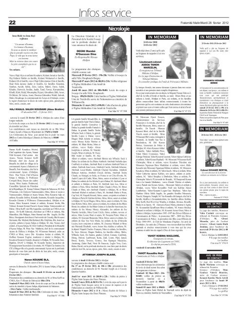 UNE Mercredi 28 février 2012 Kossonou.qxd - Cote d'Ivoire Mariage