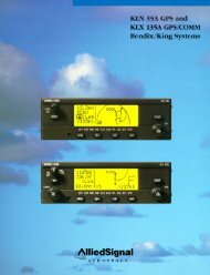 KLN 35 A GPS and KLX 135A/COMM - Bendix/King - Dealer Sign In ...