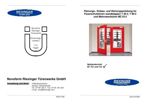 Novoferm Riexinger TÃƒÂ¼renwerke GmbH